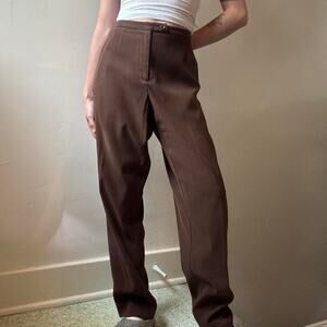 Vintage Harvé Benard by Benard Hoitzman Brown Trousers 8P